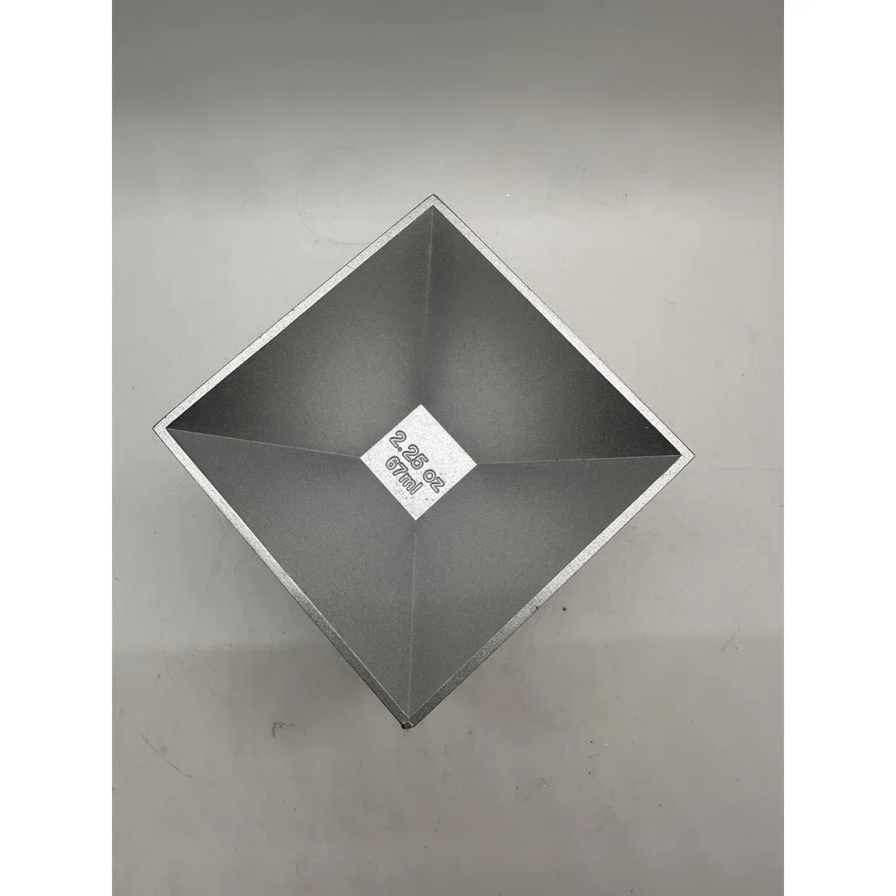 Kikkerland Aluminum Cube Jigger 6 Measure Cocktail Shot Bar‎ Tool Silver